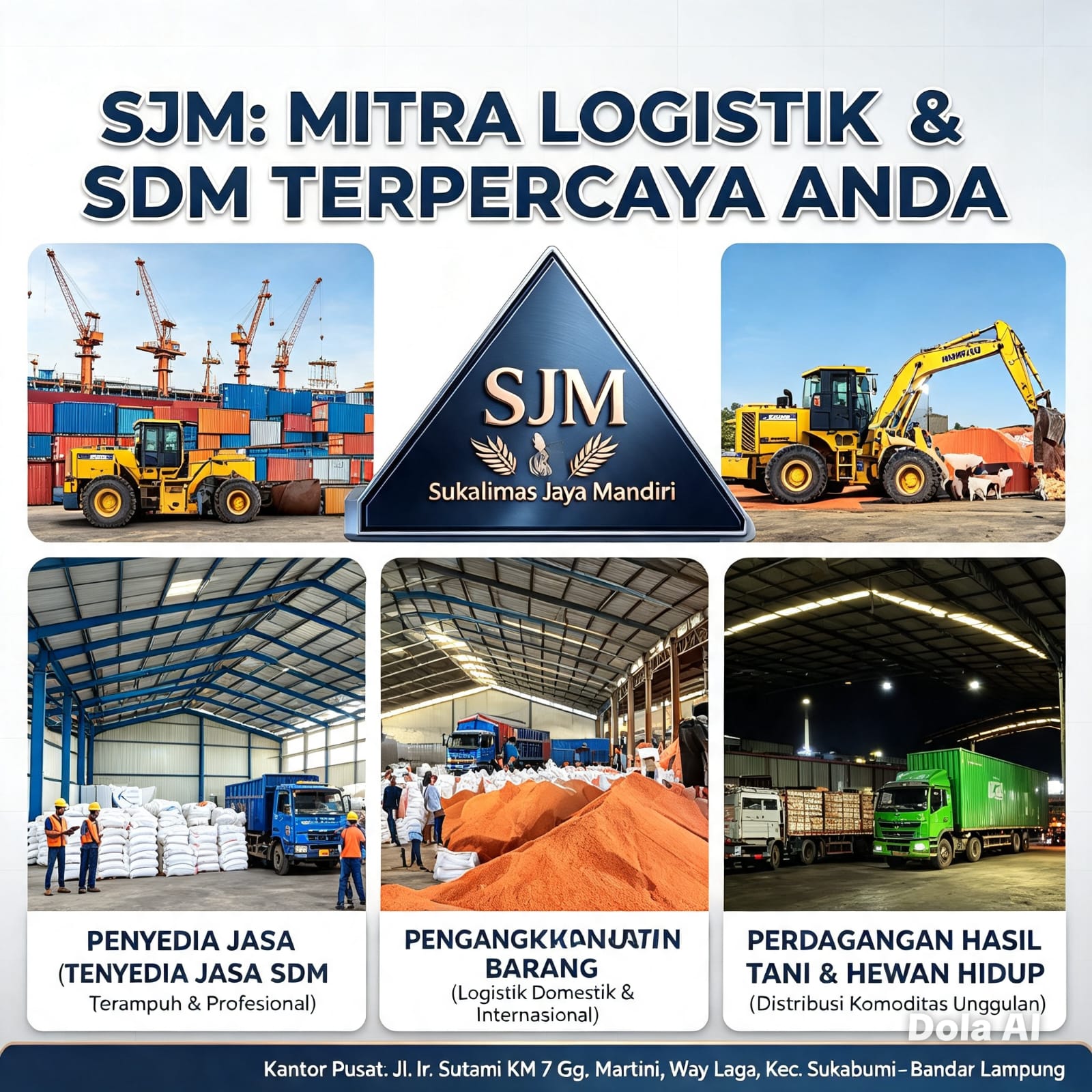 Tiga lini layanan PT Sukalimas Jaya Mandiri